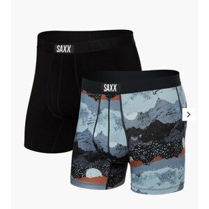 Saxx Ultra Super Soft (2 Pack) Comfort Blend Boxer Brief Brief (Med)